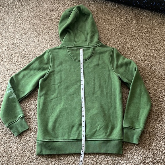 Green Carhartt Fleece Hoodie Size XS Relaxed fit - Picture 3 of 3